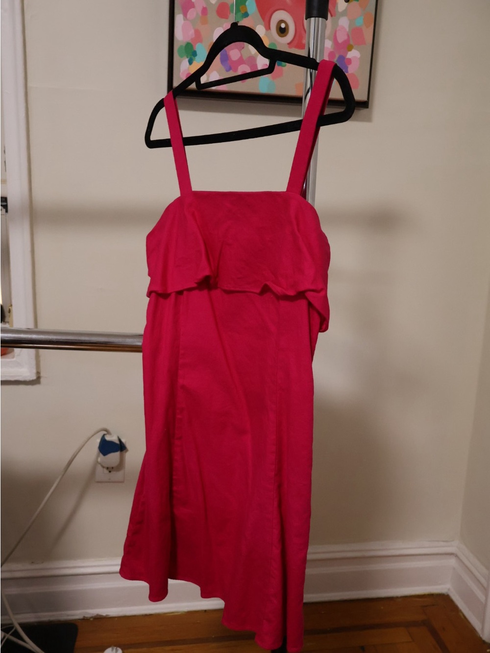 Banana Republic Hot Pink Linen Blend Top